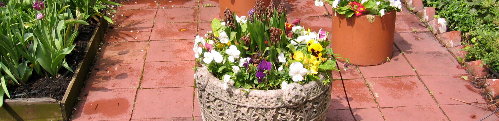 Ornate Flower Vase with Colorful Flowers